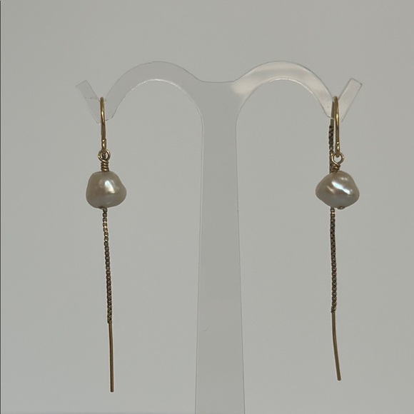 20/14k GF real Pearls Drop Earrings​